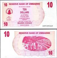 *10 Dolárov Zimbabwe 2006, P39 UNC - Kliknutím na obrázok zatvorte -